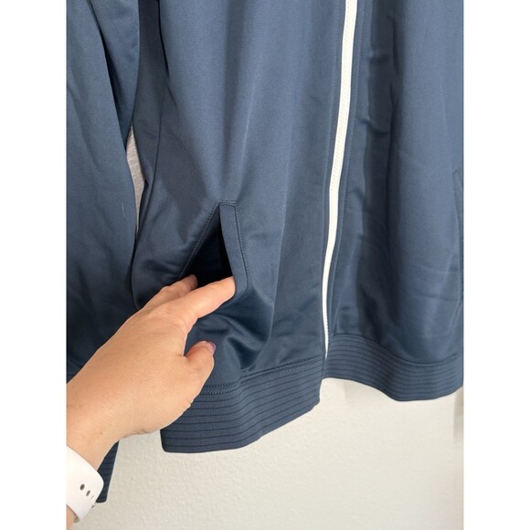 Nike Womens Pre Gamer Athletic Track Jacket Navy/White Sz‎ M Warmup Sports Retro - Picture 5 of 12